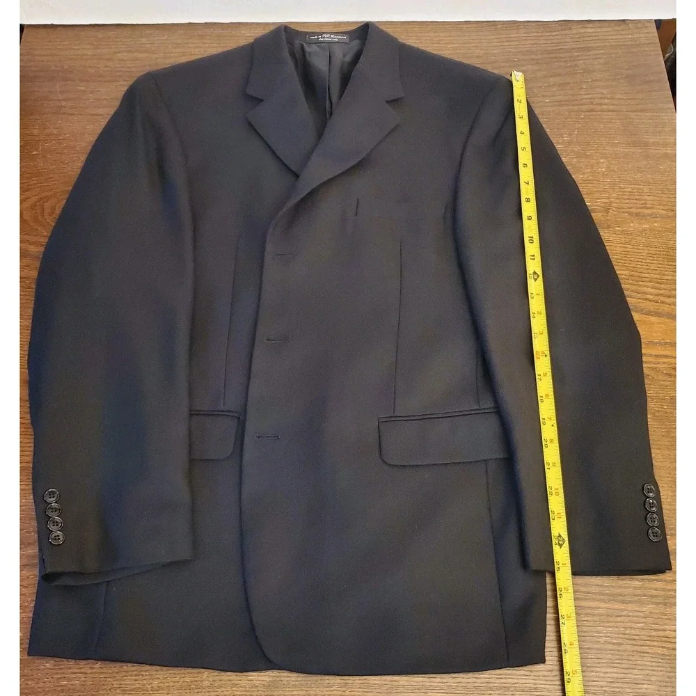 Gianfranco Ruffini Black‎ Lambswool Cashmere Blazer Men’s 44 Regular - Macedonia